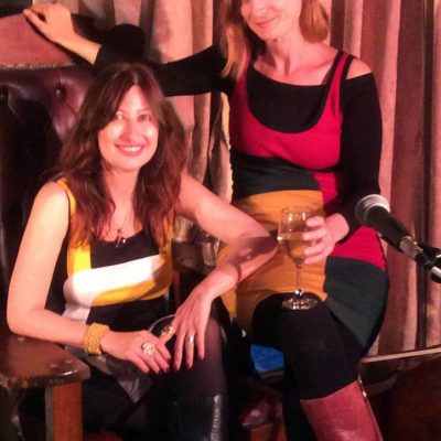 With musician Adi Sappir at the Butterfly Club, just before our show ‘Instead of a love poem’ 2015